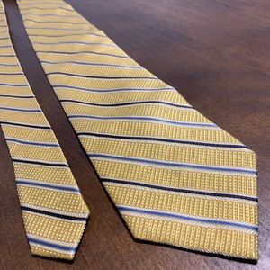 Striped silk neck tie